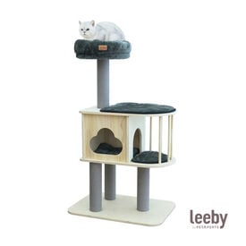 Leeby Cloud Collection torre rascador con cama nido para gatos