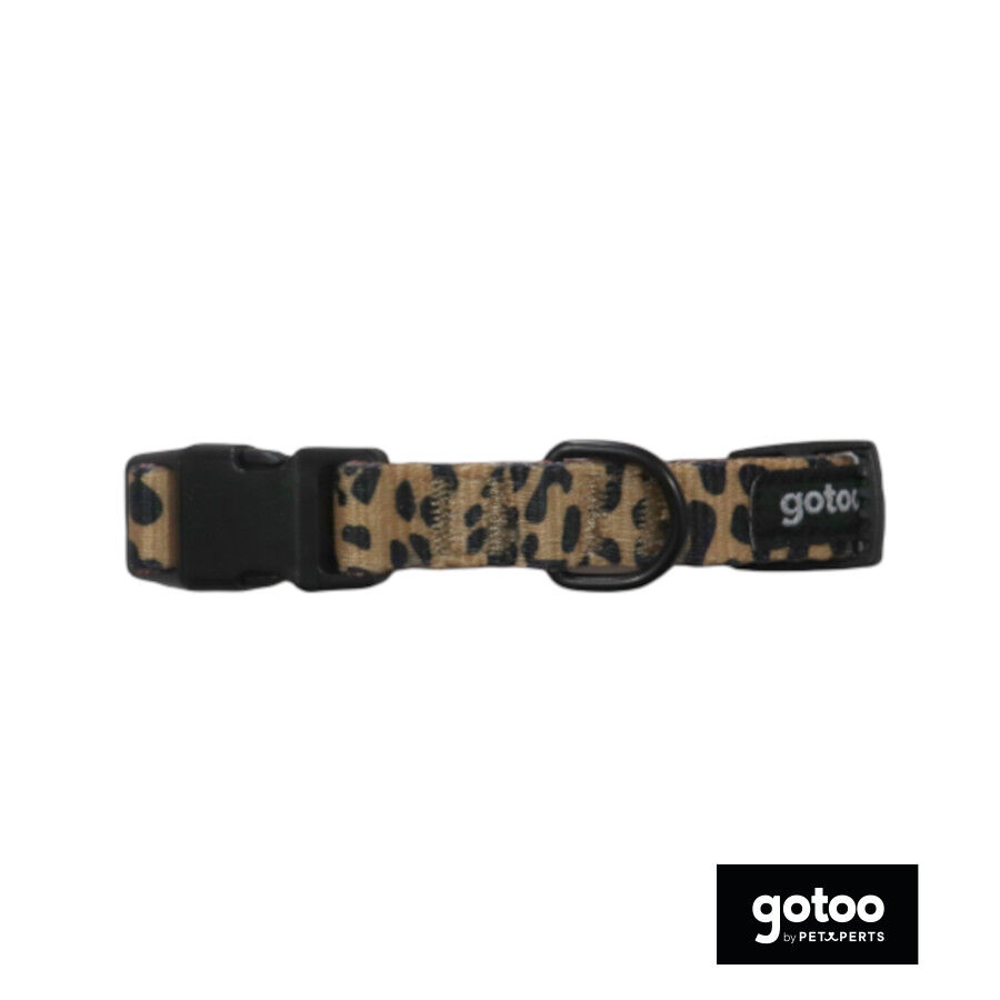 Gotoo Collar estampado leopardo para perros, , large Imagen numero 2