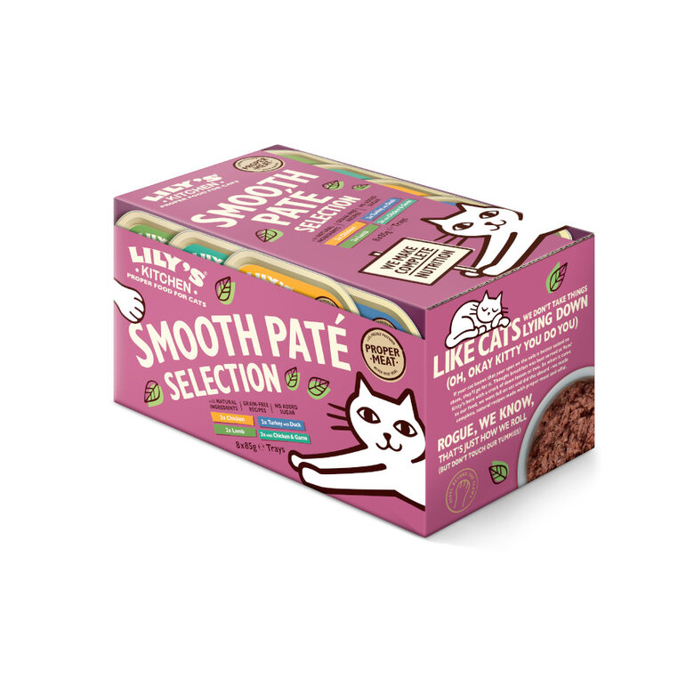 8 tarrinas x 85 g Lily's Kitchen Feline Smooth Selection paté tarrinas ,  Imagen numero 2 8 tarrinas x 85 g Lily's Kitchen Feline Smooth Selection paté tarrinas , , large Imagen numero 2