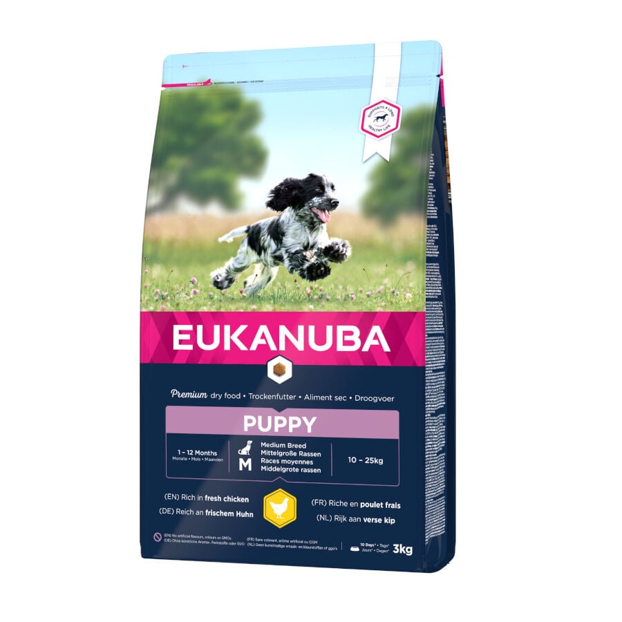 15 kg Eukanuba Puppy Medium Pollo pienso para perros, , large Imagen numero 3