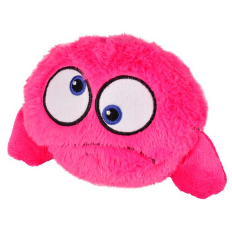 Flamingo pelota saltarina rosa de peluche para perros, , large image number null