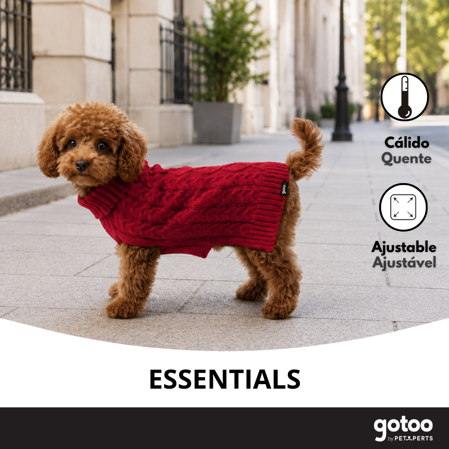 Gotoo Jersey de Punto Rojo para perros, , large Imagen numero 6