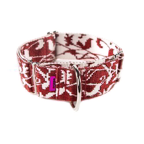 Jacquard collar de adiestramiento para perros rojo Imagen numero 1