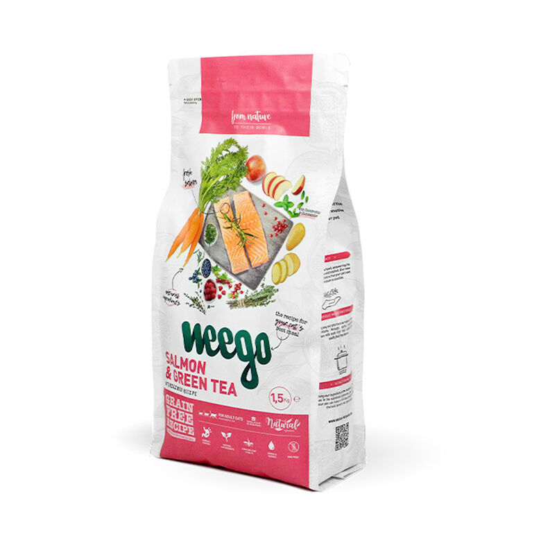 Weego Salmón y Té Verde pienso para gatos thumbnail