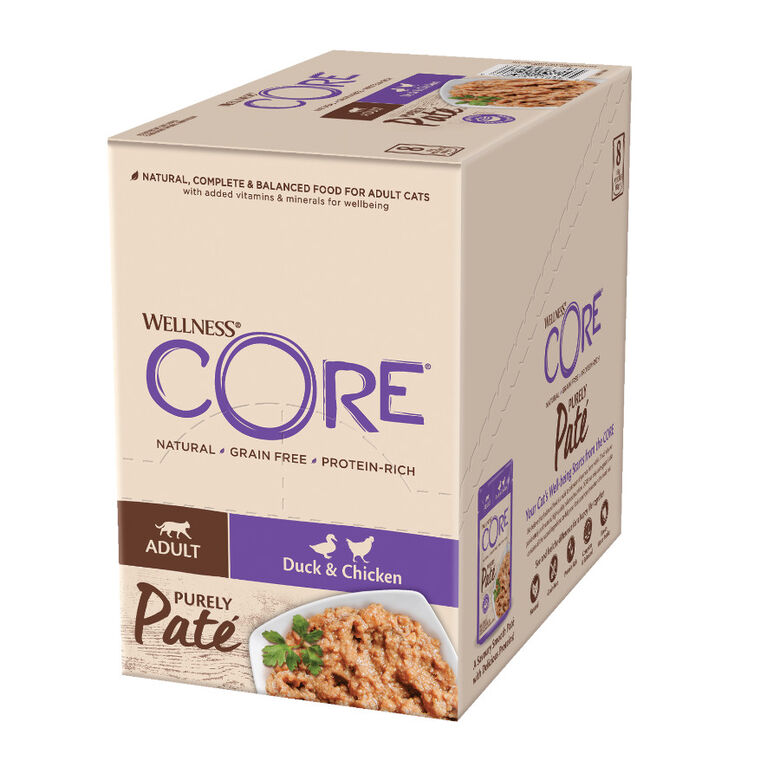 Wellness Core Adult Purely Pato y Pollo en Paté sobre para gatos thumbnail