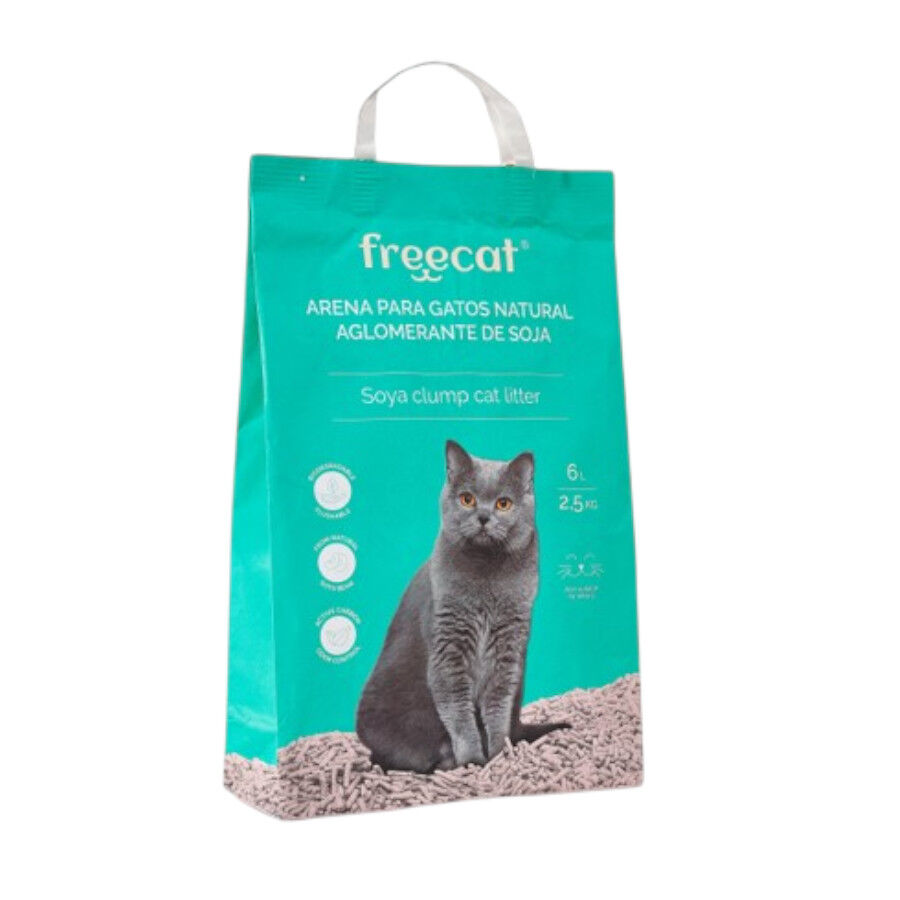 6 L Freecat Arena Aglomerante Natural Soja Lavanda para gatos, , large Imagen numero 1