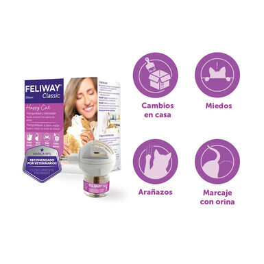 Feliway Classic Difusor y Recambio Tranquilizante para gatos