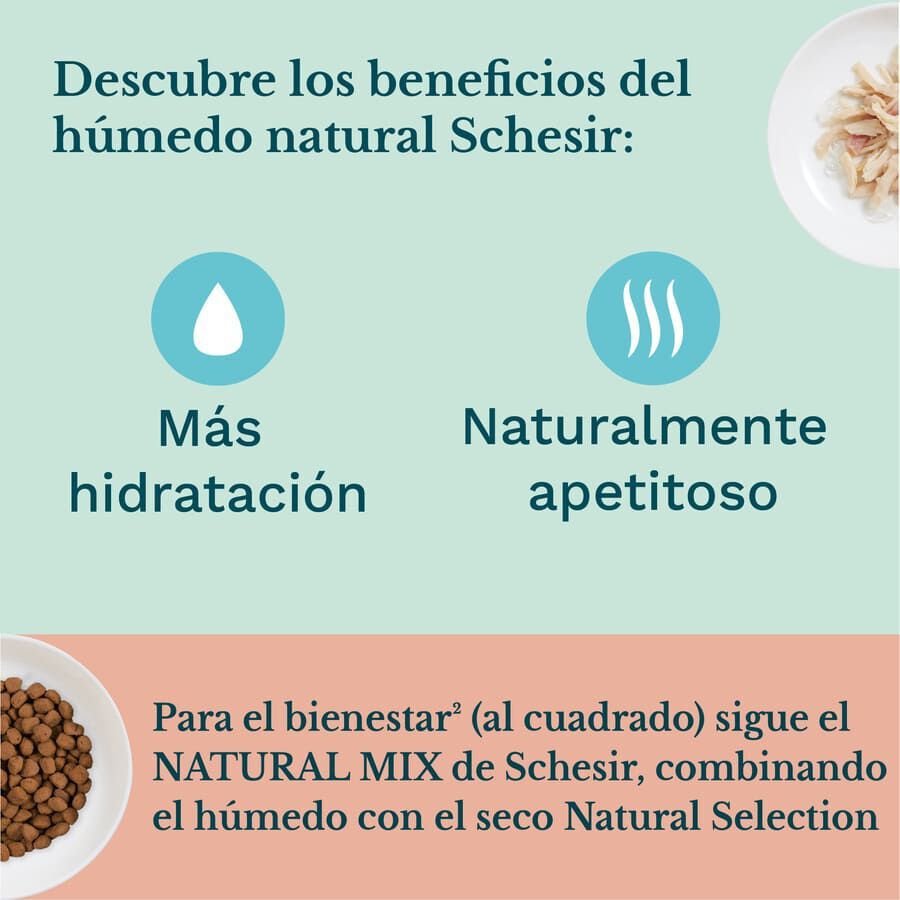 85 g Schesir Kitten at&uacute;n con aloe lata para gatitos, , large Imagen numero 5