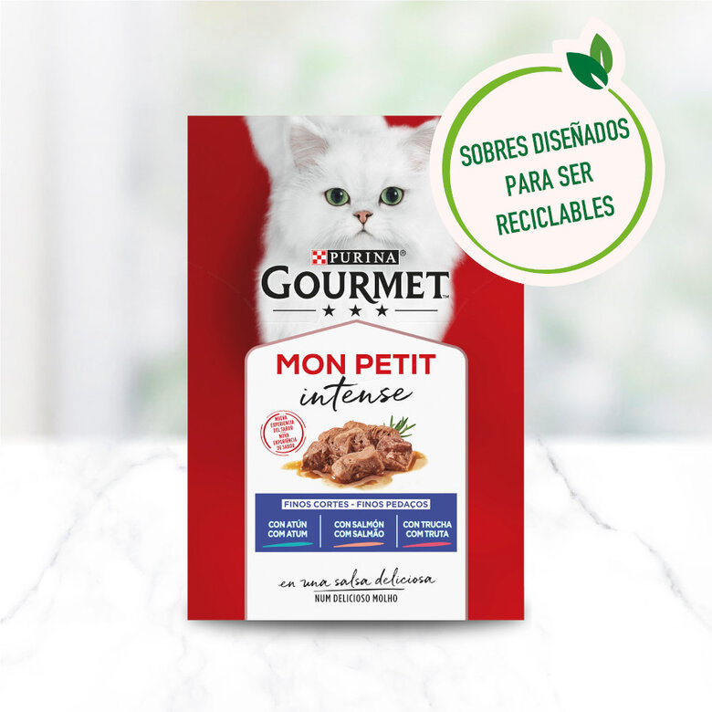 6 sobres x 50 g Gourmet Mon Petit Selección Pescados en salsa sobre para gatos,  Imagen numero 3 6 sobres x 50 g Gourmet Mon Petit Selección Pescados en salsa sobre para gatos, , large Imagen numero 3