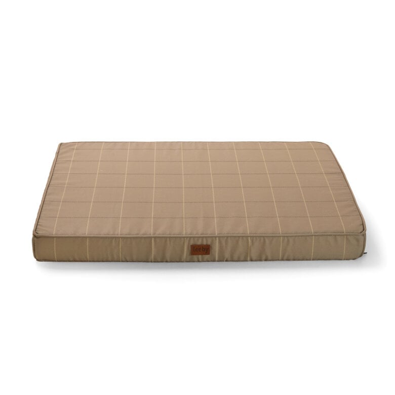 Leeby colchón viscoelástico marrón rayas para perros,  Imagen numero 1 Leeby colchón viscoelástico marrón rayas para perros, , large Imagen numero 1