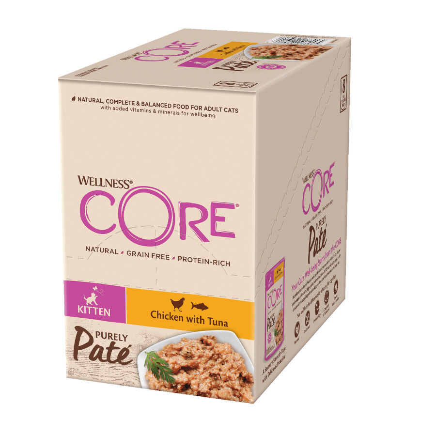 Wellness Core Kitten Pollo en Paté sobre para gatitos