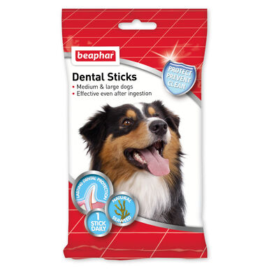 Beaphar Sticks Dentales para perros medianos y grandes.