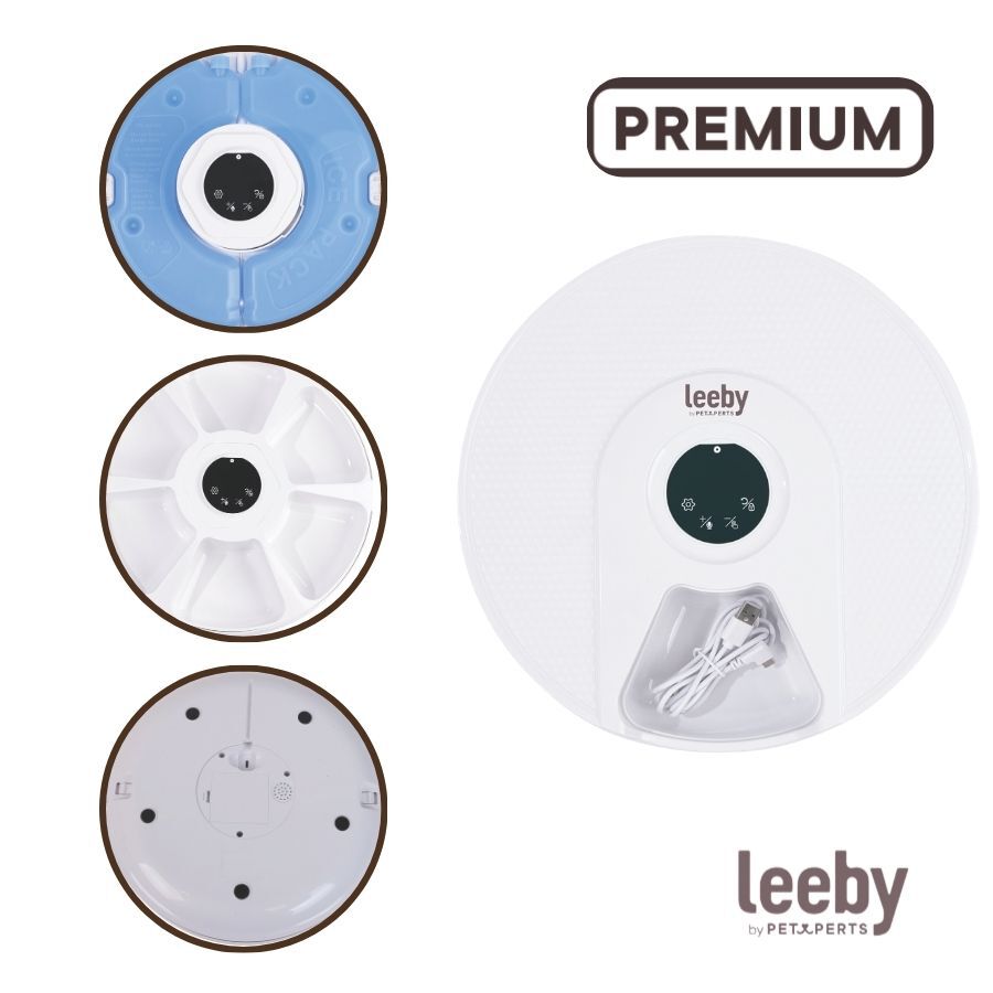 Leeby Comedero Autom&aacute;tico Programable Circular para perros y gatos, , large Imagen numero 3