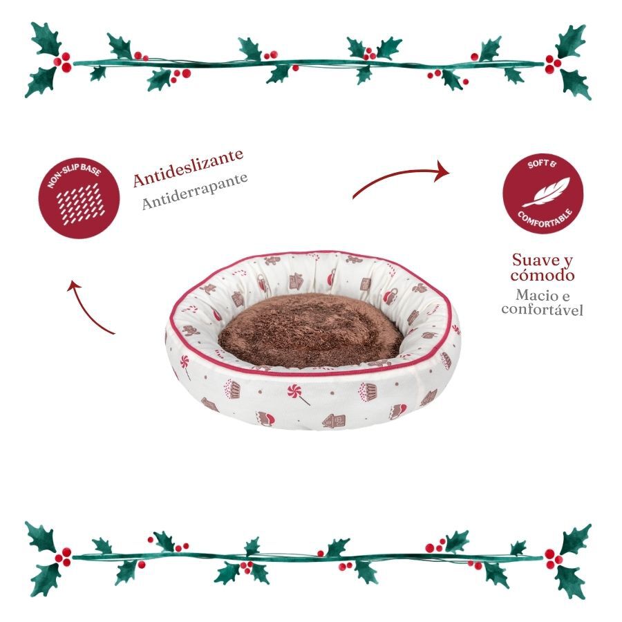 Wonder Christmas Cama Donut Estampado Dulce para gatos, , large Imagen numero 4