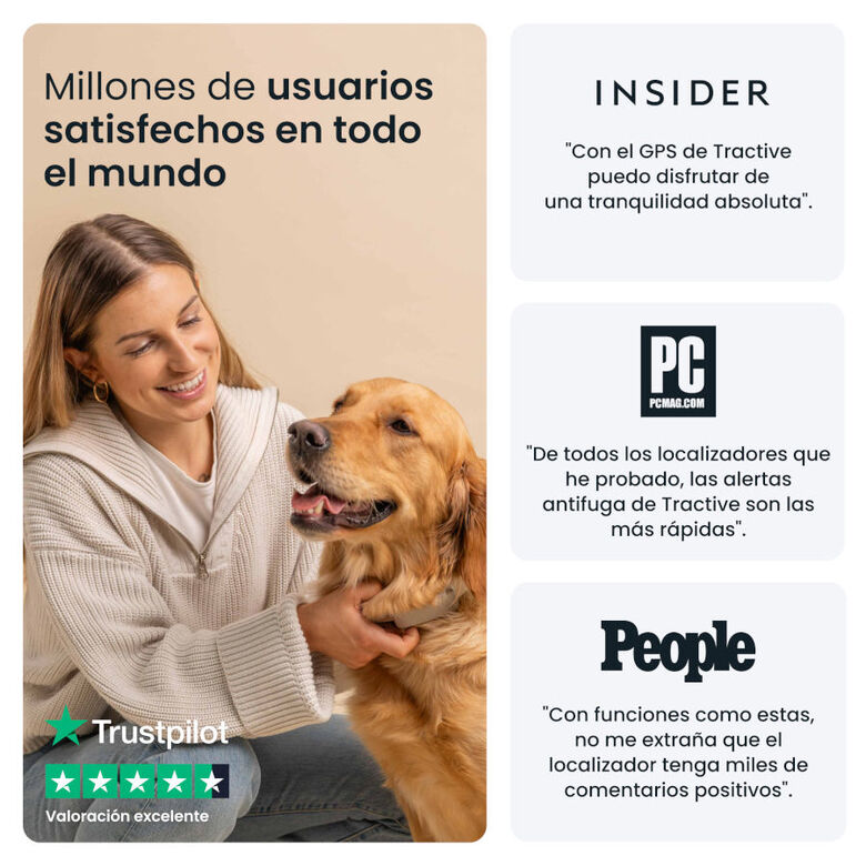 Tractive GPS Dog 6 Marrón Rastreador para perros thumbnail