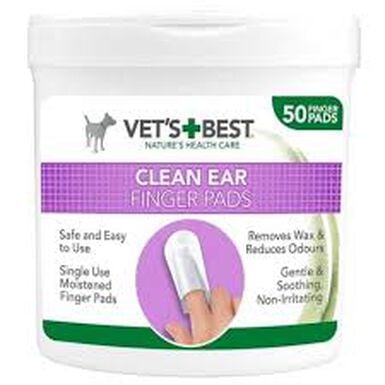 Vet's+Best Finger Pads Limpiador de oídos para perros