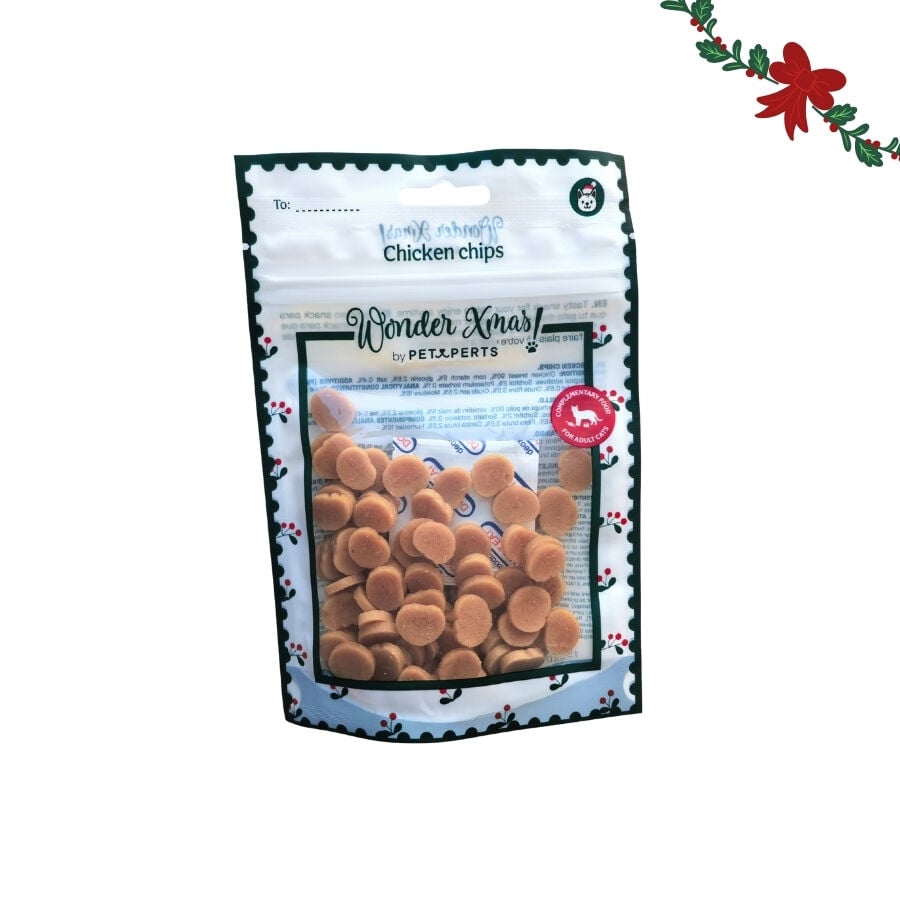 1 bolsita Wonder Christmas Chips Pollo Snacks para gatos, , large Imagen numero 5