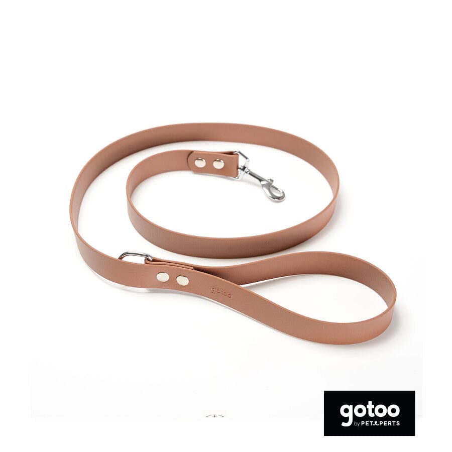 Gotoo Correa Biothane marr&oacute;n para perros, , large Imagen numero 2