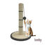 Leeby Isidoro rascador de sisal con juguete gris para gatos, , large indicador imagen numero 2