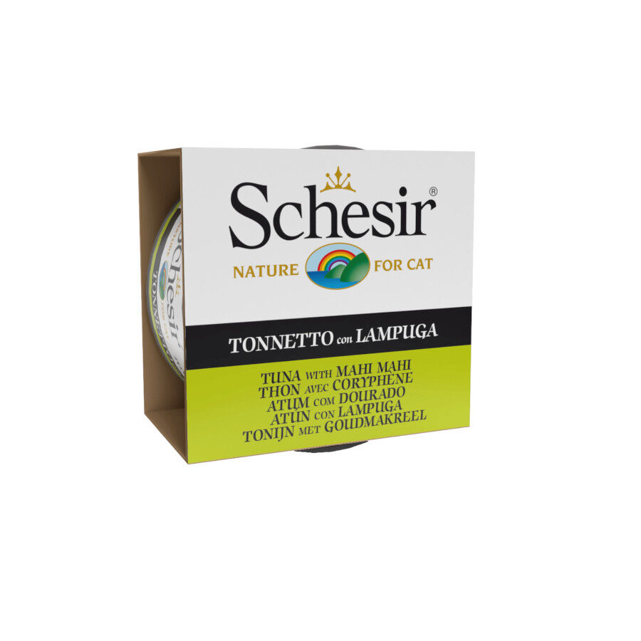 85 g Schesir Adult At&uacute;n con Lampuga lata para gatos, , large Imagen numero 1