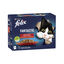 12 sobres x 85 g Felix Fantastic Carne en Gelatina sobre para gatos, , large indicador imagen numero 1