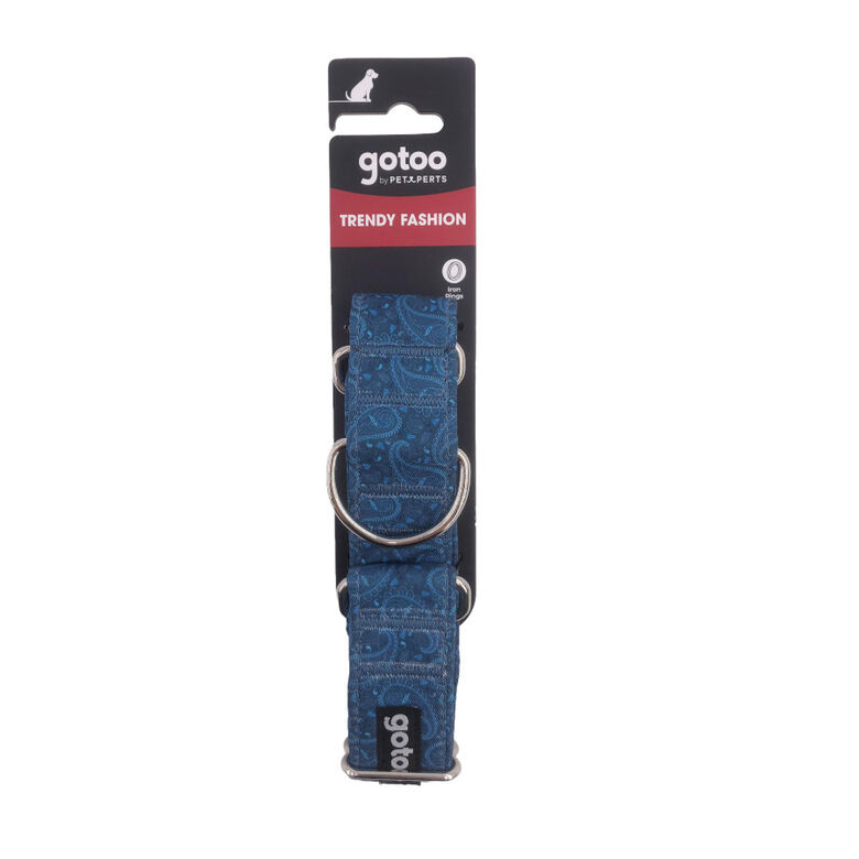 Gotoo Collar martingale estampado azul para perros thumbnail