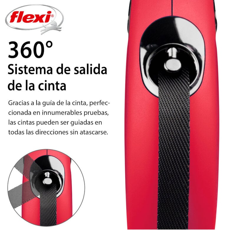 Flexi New Classic Correa Extensible de Cinta Roja para perros,  Imagen numero 3 Flexi New Classic Correa Extensible de Cinta Roja para perros, , large Imagen numero 3