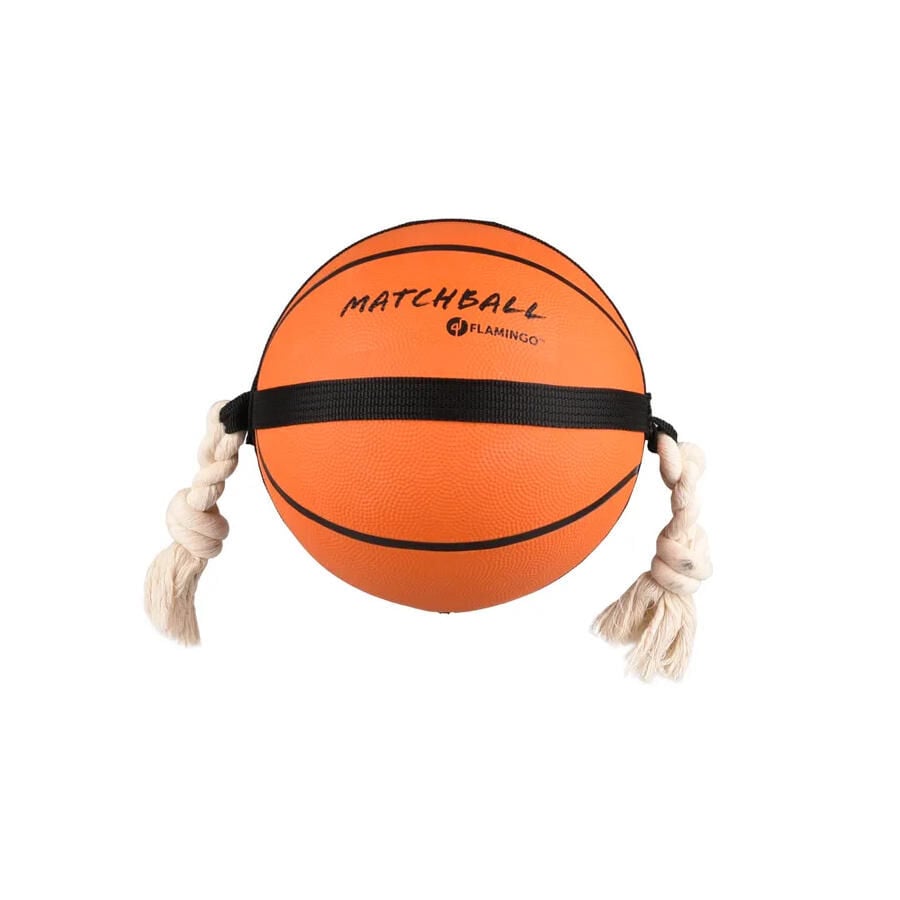 Flamingo Matchball Pelota de Basquetbol con Cuerda para perros, , large Imagen numero 1