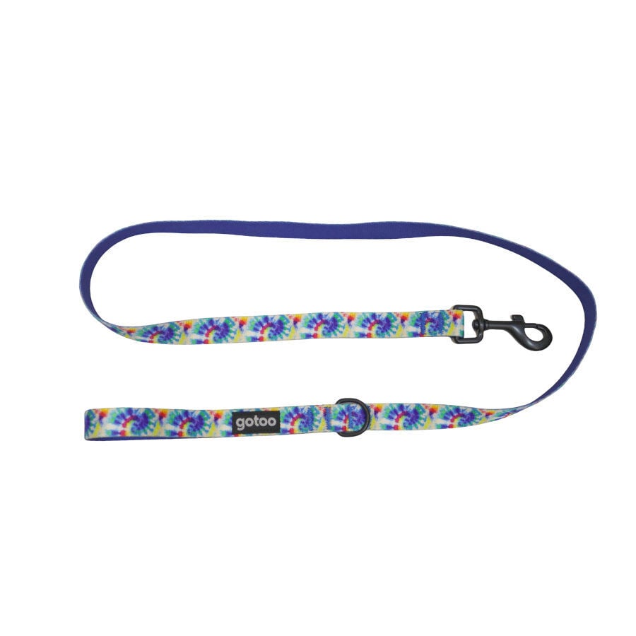 Gotoo Correa estampado azul para perro, , large Imagen numero 1