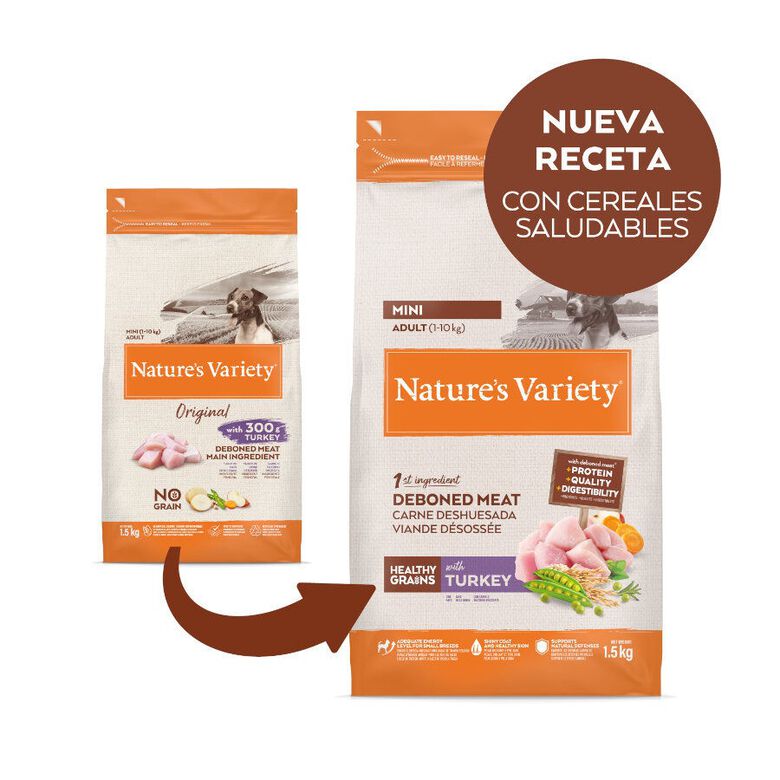 Nature&#039;s Variety Healthy Grain Adult Mini Pavo pienso para perros thumbnail