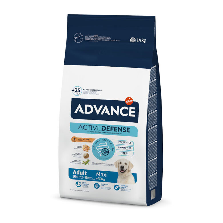 Advance Active Defense Maxi Adult pollo y arroz pienso para perros thumbnail