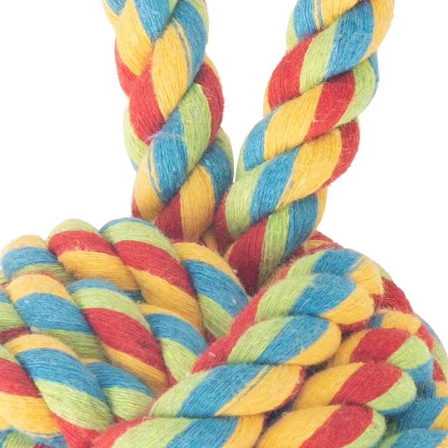 Tootoy! Pull Handle Rope Ball Multicolor pelota de cuerda con asa para perros, , large Imagen numero 2