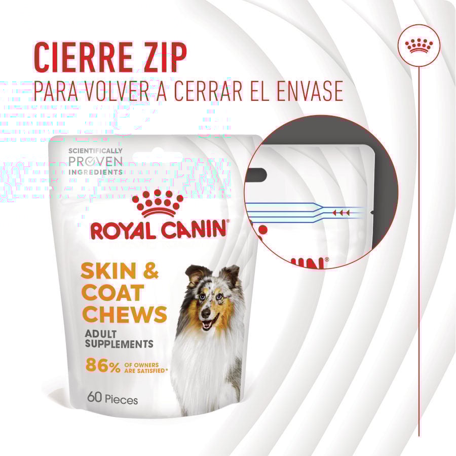 Royal Canin Skin &amp; Coat Chews Adult Suplemento nutricional para perros thumbnail