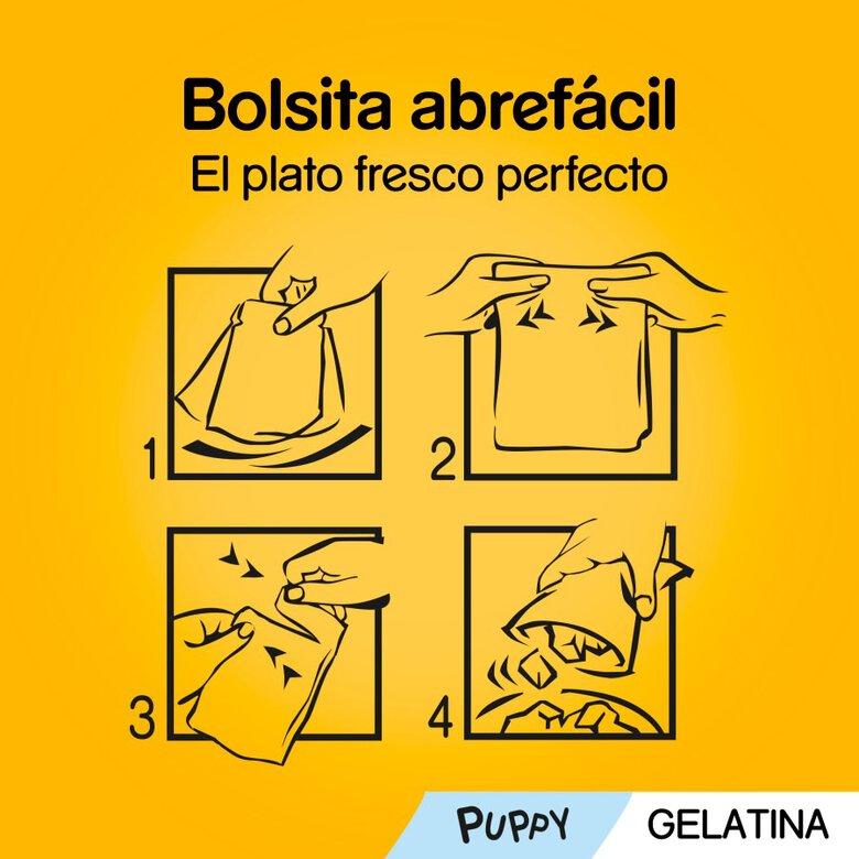 Pedigree Pollo y Buey con Arroz Gelatina en Bolsita para Cachorros - Multipack, , large image number null