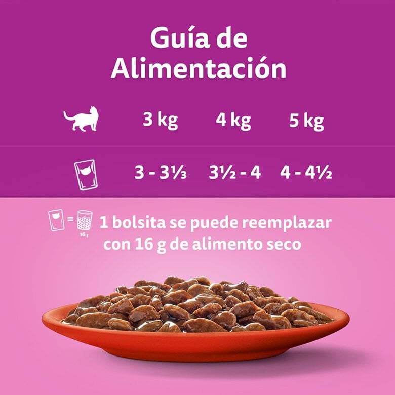 48 sobres x 85 g Whiskas Selección Clásicos Sobre en Salsa para gatos,  Imagen numero 4 48 sobres x 85 g Whiskas Selección Clásicos Sobre en Salsa para gatos, , large Imagen numero 4