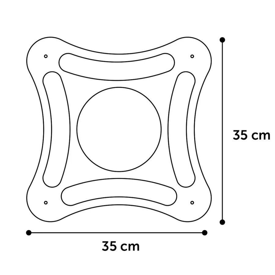 Flamingo Densi Juguete Rascador Cuadrado con Pelotas para gatos thumbnail