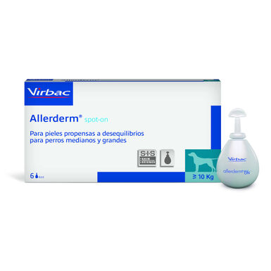 Virbac Allerderm spot on Pipetas dermatológicas para el cuidado de la piel Perros y Gatos.
