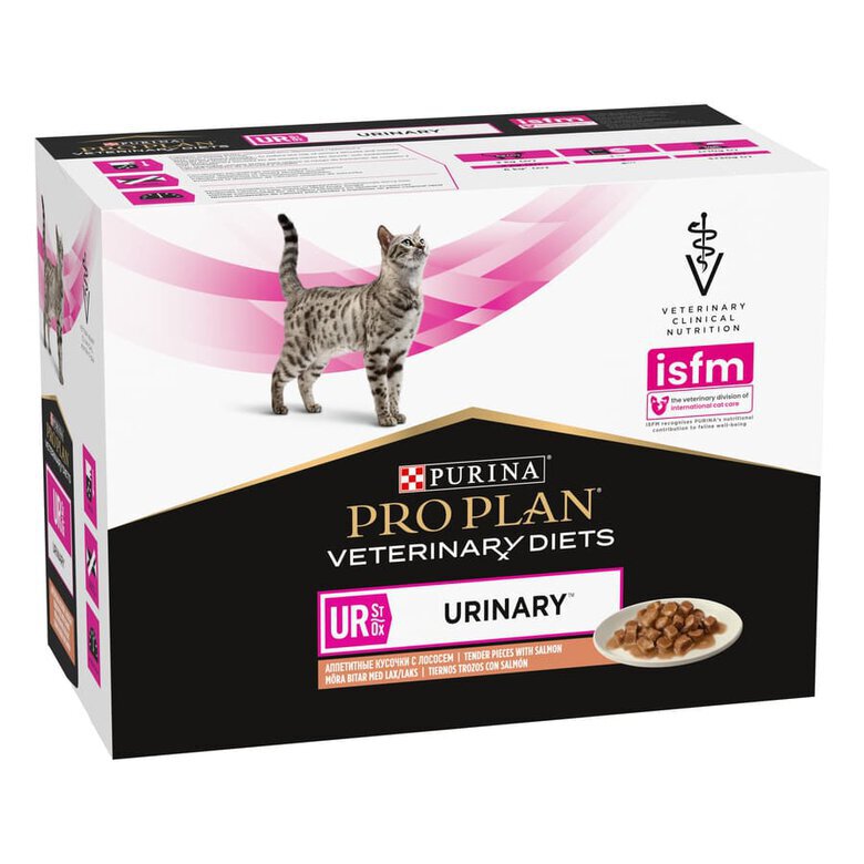 10 sobres x 85 g Pro Plan Veterinary Diets Feline UR Salmón  x 85 g,  Imagen numero 1 10 sobres x 85 g Pro Plan Veterinary Diets Feline UR Salmón  x 85 g, , large Imagen numero 1