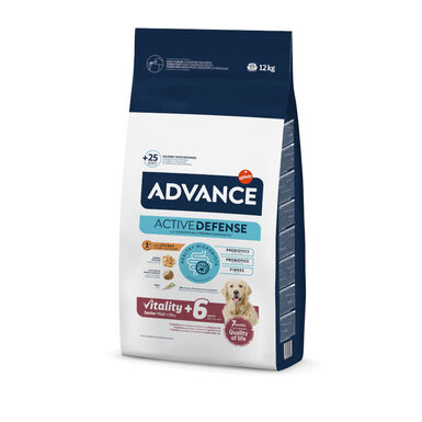 Advance Active Defense Maxi Senior Vitality Pollo y Arroz pienso para perros