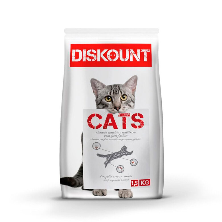 Diskount Pollo pienso para gatos, , large image number null