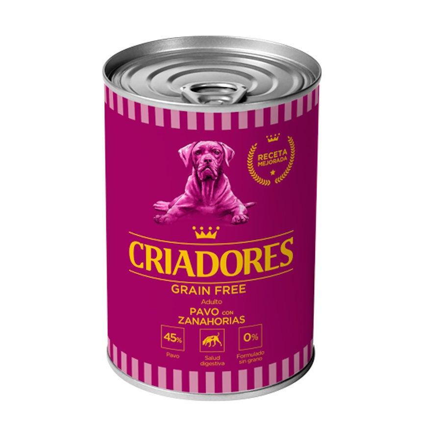 400 g Criadores Adulto Grain Free Pavo y Zanahorias lata para perros, , large Imagen numero 1
