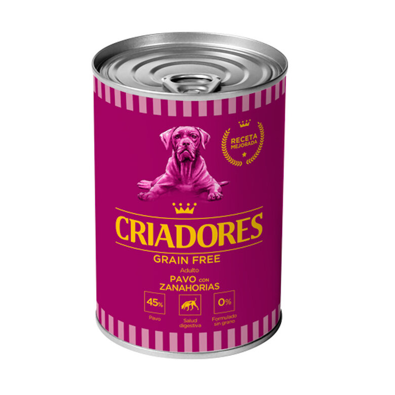 Criadores Adulto Grain Free Pavo y Zanahorias lata para perros, , large image number null