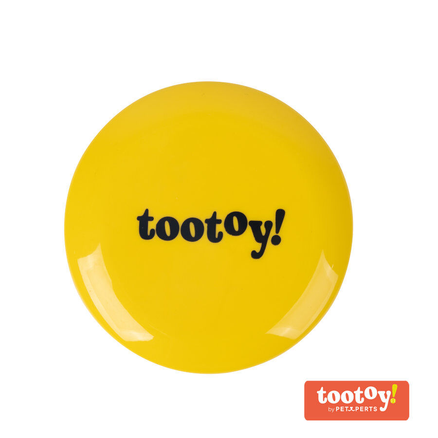 Tootoy! Flying disc Yellow Frisbee Amarillo para perros thumbnail