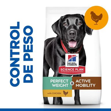 Hill's Science Plan Perfect weight & Active Mobility pollo pienso para perros grandes