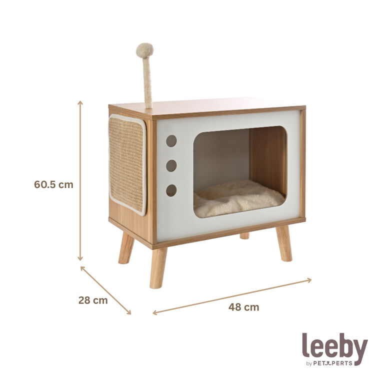 Leeby Thierre TV cama nido rascador  para gatos thumbnail
