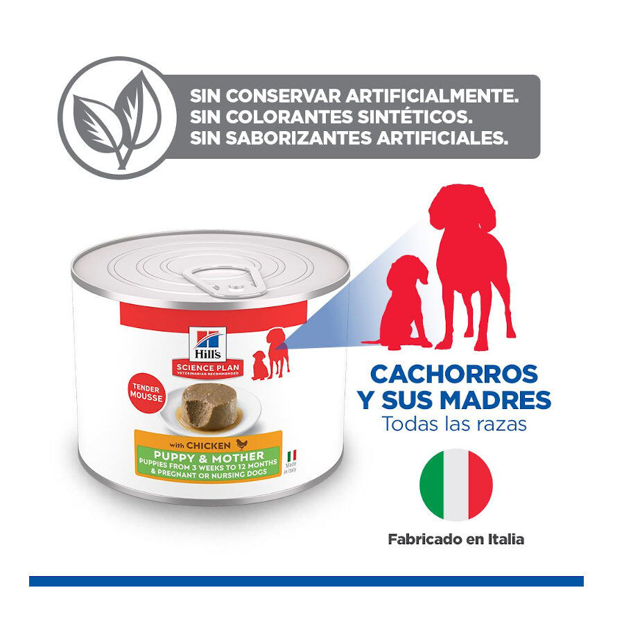 200 g Hill's Science Plan Puppy&Mother Mousse de Pollo lata para perros, , large Imagen numero 5