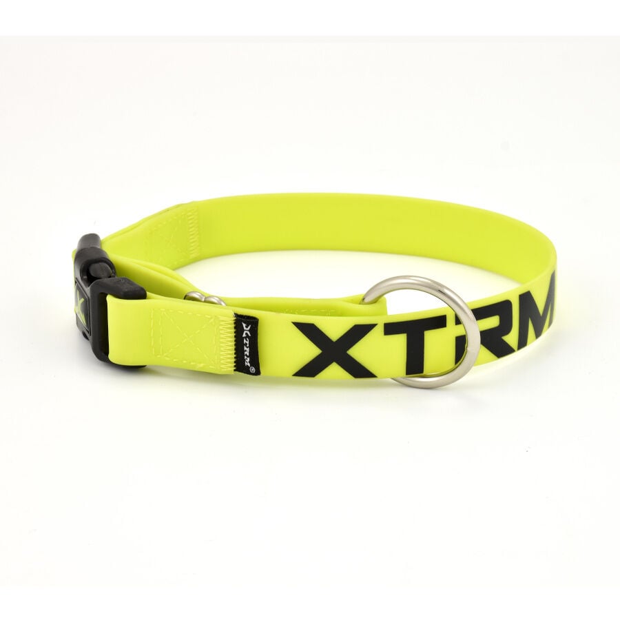 X-TRM Collar Amarillo PVC para perros, , large Imagen numero 1