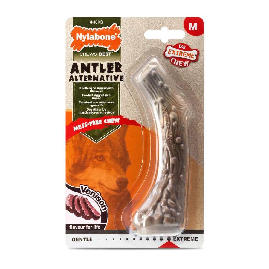 Nylabone Antler Alternative hueso mordedor de nylon para perros thumbnail