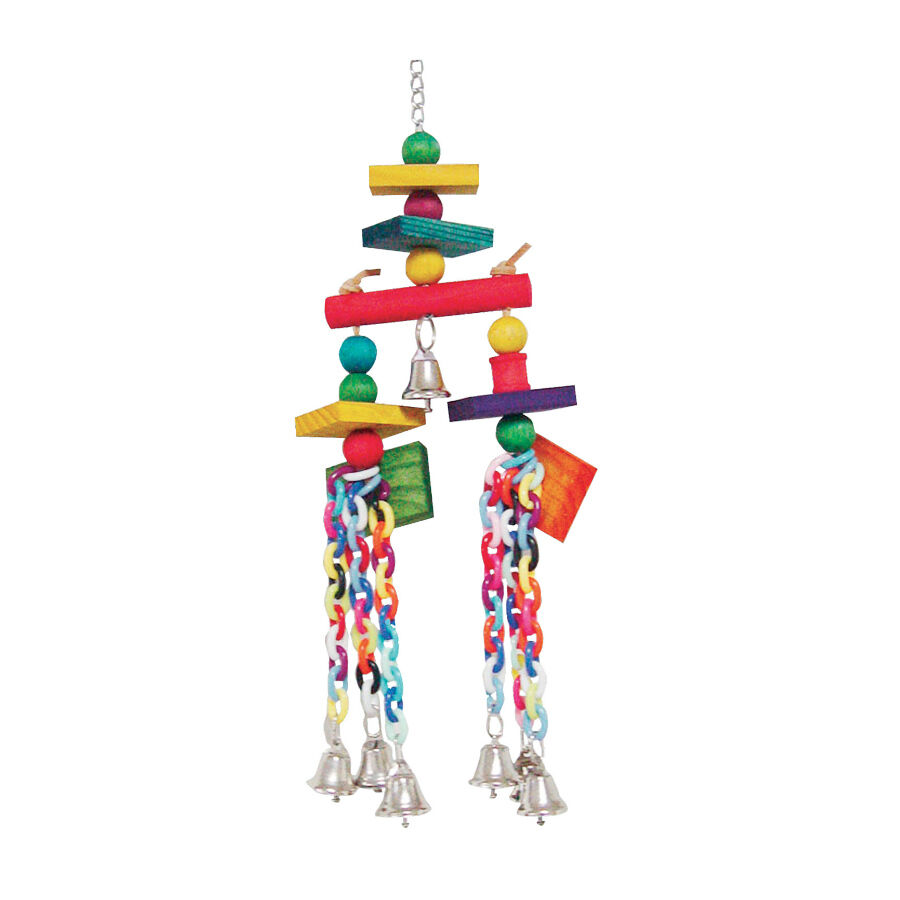 Sun Parrots La Torre del Loro Juguete Colgante de Madera, , large Imagen numero 1