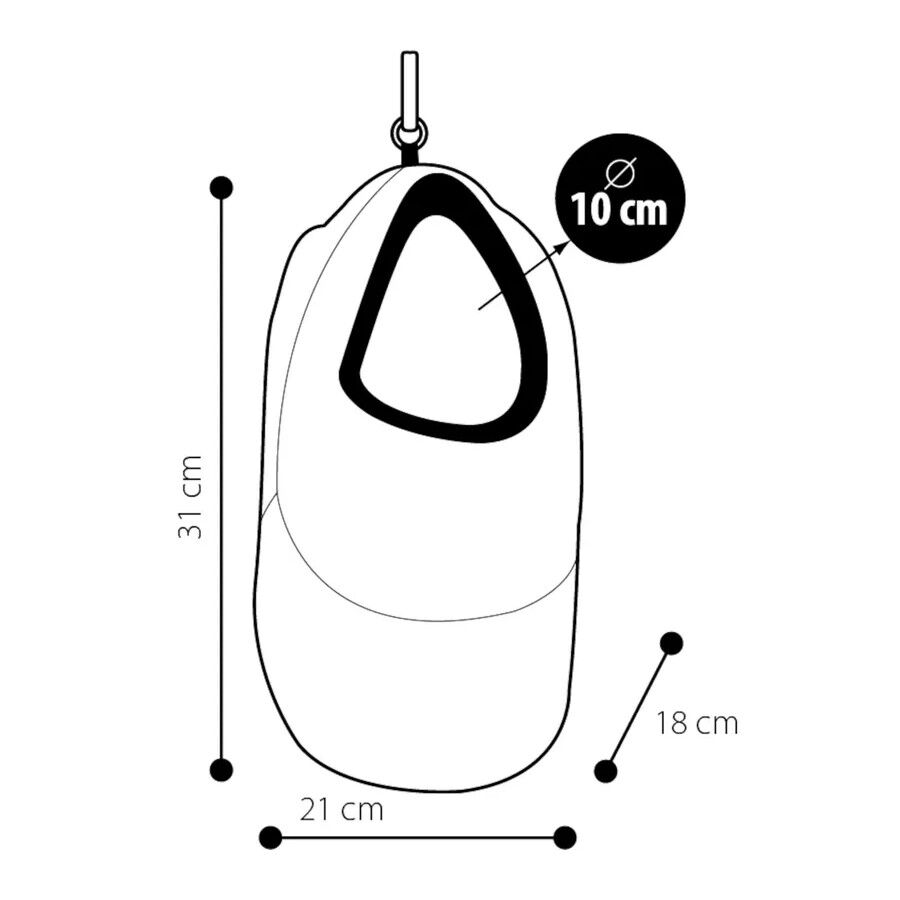 Flamingo Casa Colgante de ante para hurones, , large Imagen numero 2